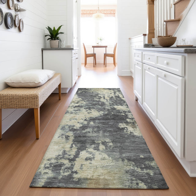 Addison Chantille ACN2066 Abstract Machine Made Transitional Gray Rug