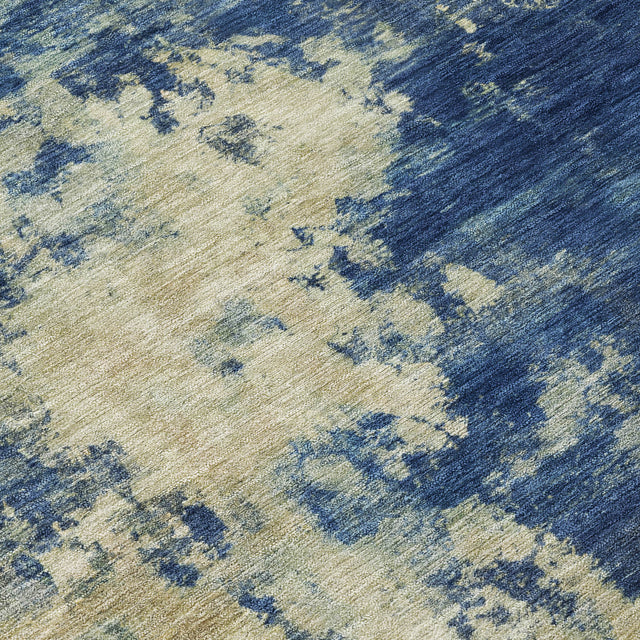 Addison Chantille ACN2066 Abstract Machine Made Transitional Navy Rug
