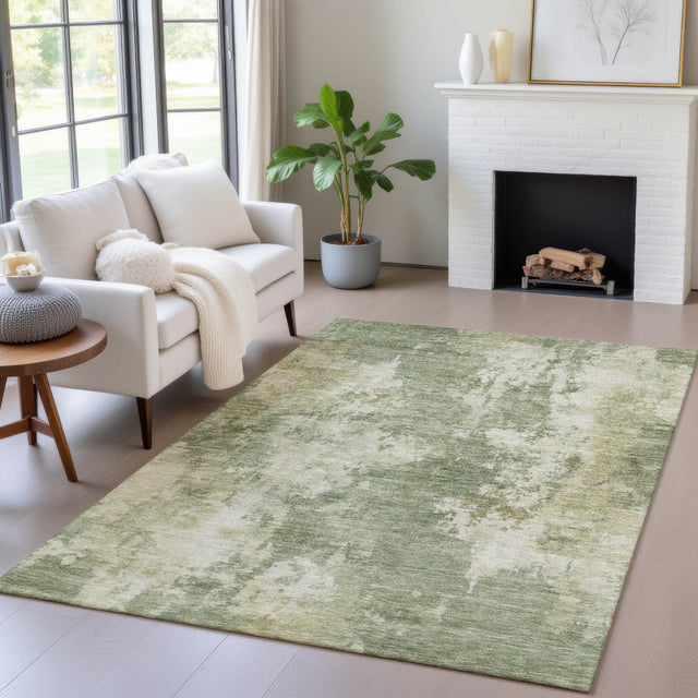 Addison Chantille ACN2066 Abstract Machine Made Transitional Sage Rug