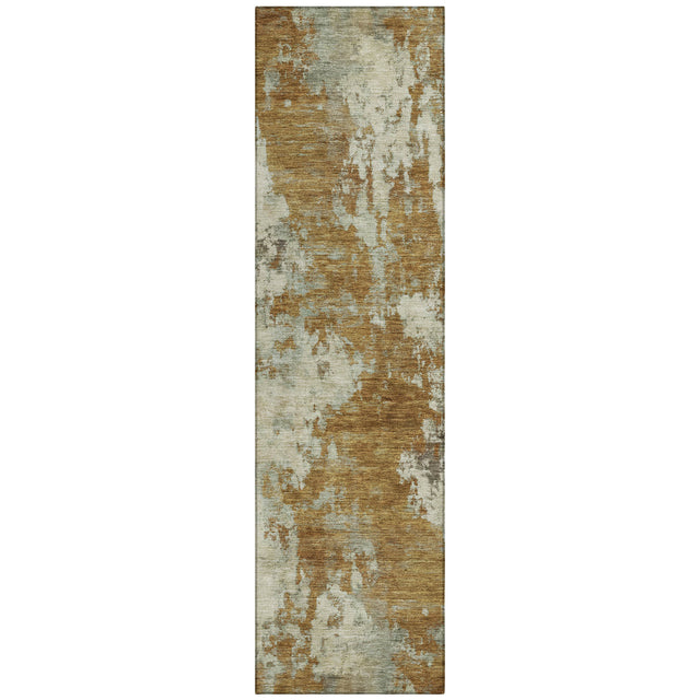 Addison Chantille ACN2066 Abstract Machine Made Transitional Terracotta Rug