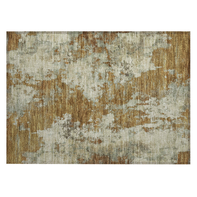 Addison Chantille ACN2066 Abstract Machine Made Transitional Terracotta Rug