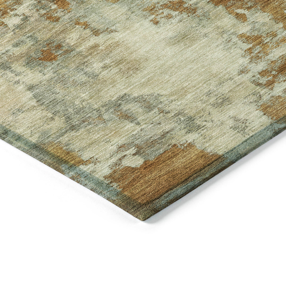 Addison Chantille ACN2066 Abstract Machine Made Transitional Terracotta Rug