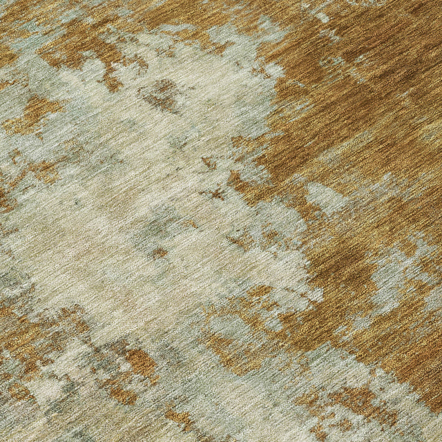 Addison Chantille ACN2066 Abstract Machine Made Transitional Terracotta Rug