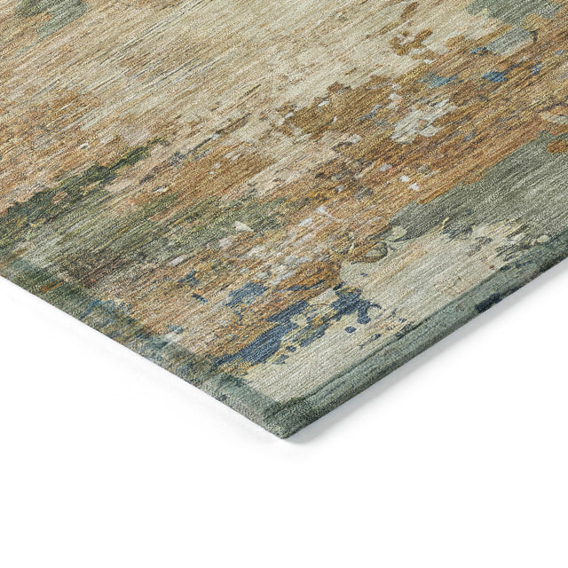 Addison Chantille ACN2067 Abstract Machine Made Transitional Blue Rug