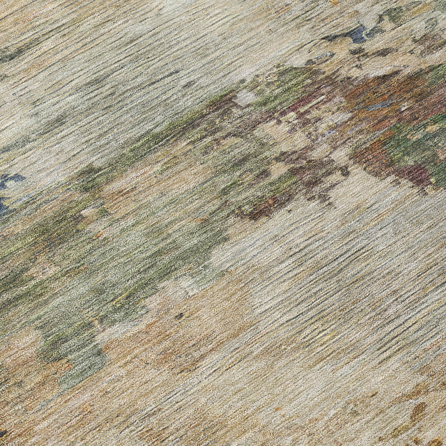 Addison Chantille ACN2067 Abstract Machine Made Transitional Blue Rug