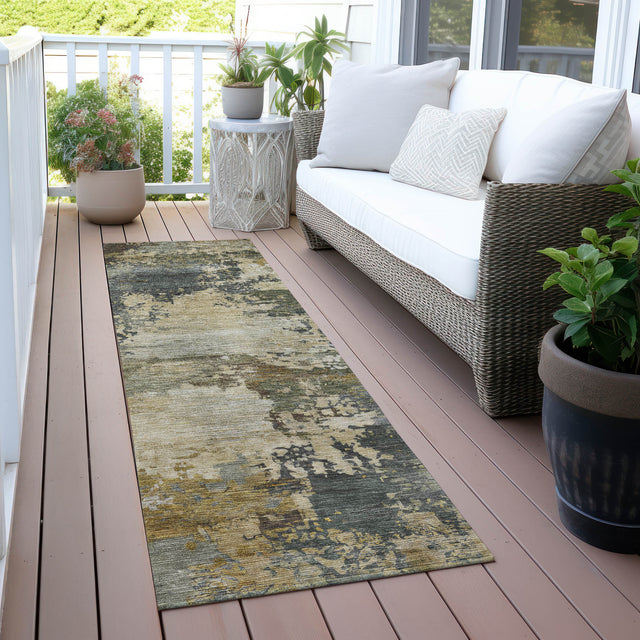 Addison Chantille ACN2067 Abstract Machine Made Transitional Gray Rug