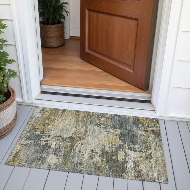 Addison Chantille ACN2067 Abstract Machine Made Transitional Gray Rug