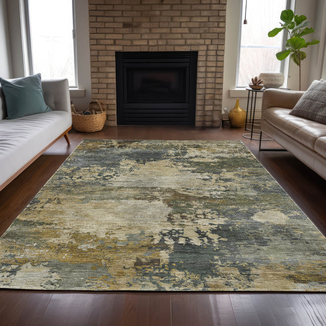 Addison Chantille ACN2067 Abstract Machine Made Transitional Gray Rug