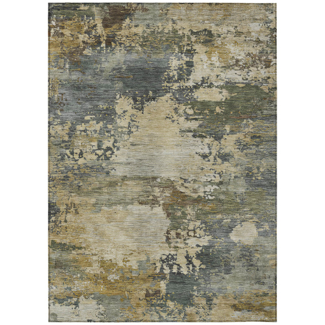 Addison Chantille ACN2067 Abstract Machine Made Transitional Gray Rug