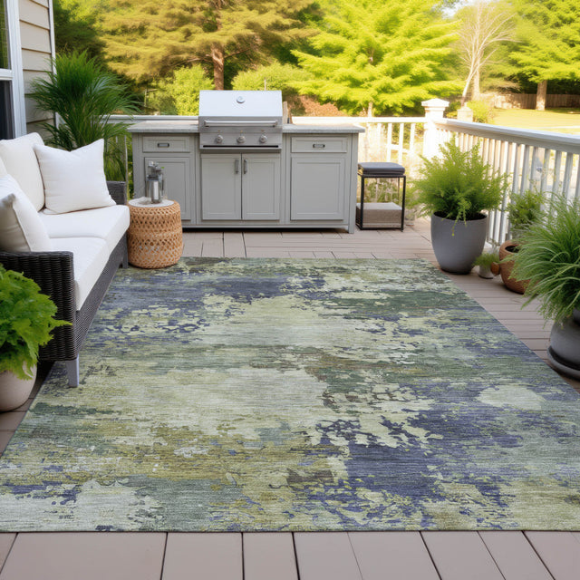 Addison Chantille ACN2067 Abstract Machine Made Transitional Purple Rug