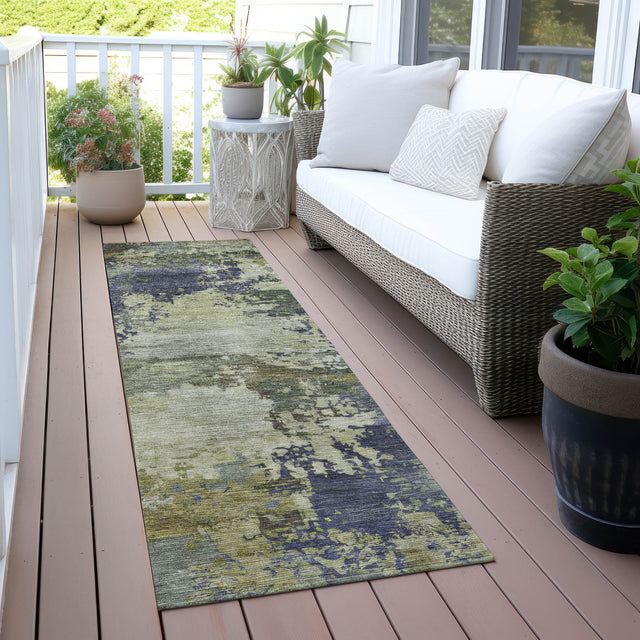 Addison Chantille ACN2067 Abstract Machine Made Transitional Purple Rug