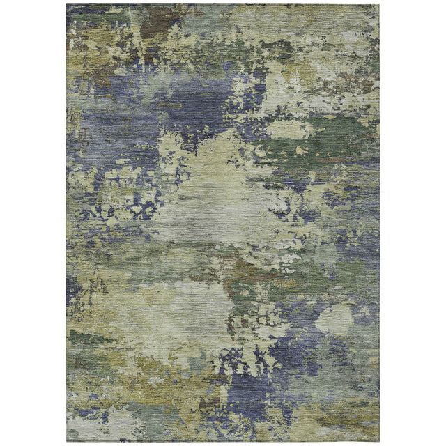 Addison Chantille ACN2067 Abstract Machine Made Transitional Purple Rug
