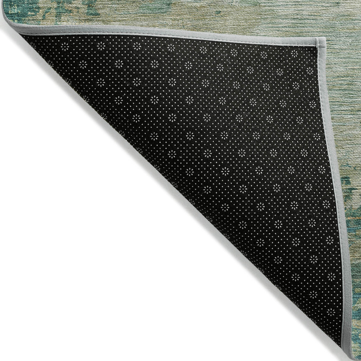 Addison Chantille ACN2067 Abstract Machine Made Transitional Teal Rug