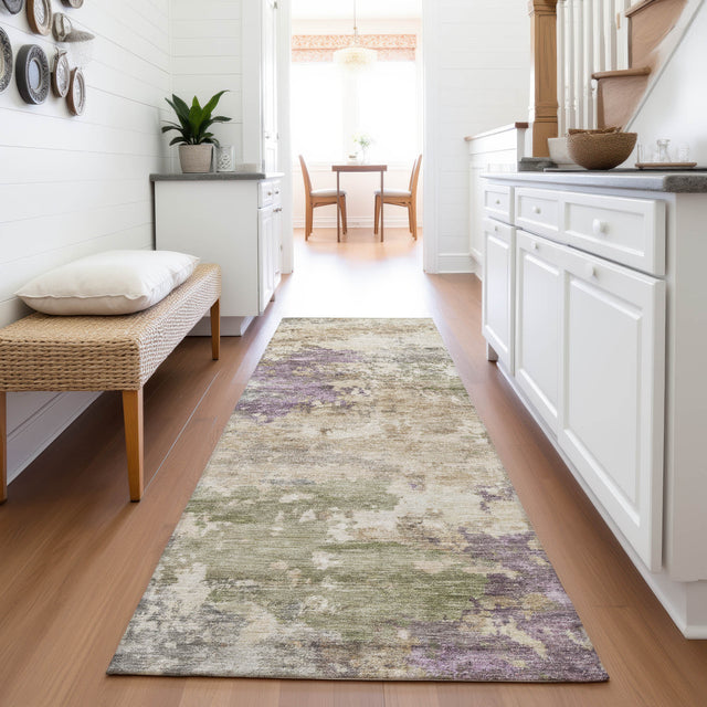 Addison Chantille ACN2068 Abstract Machine Made Transitional Beige Rug