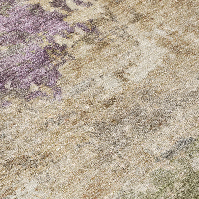 Addison Chantille ACN2068 Abstract Machine Made Transitional Beige Rug