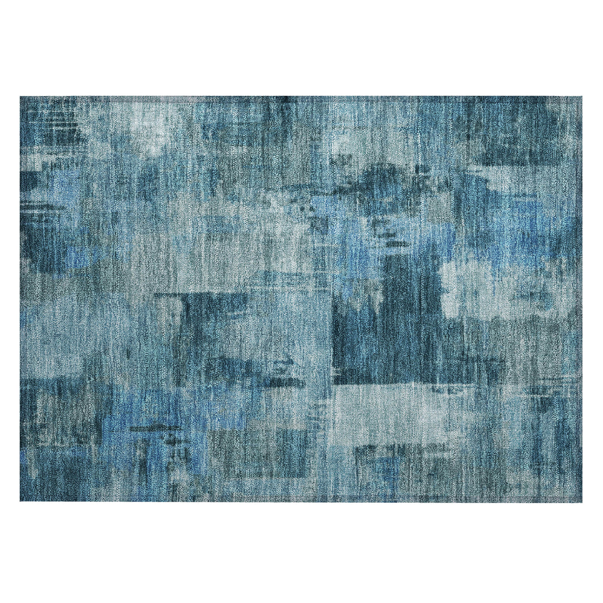 Addison Chantille ACN2069 Abstract Machine Made Transitional Blue Rug