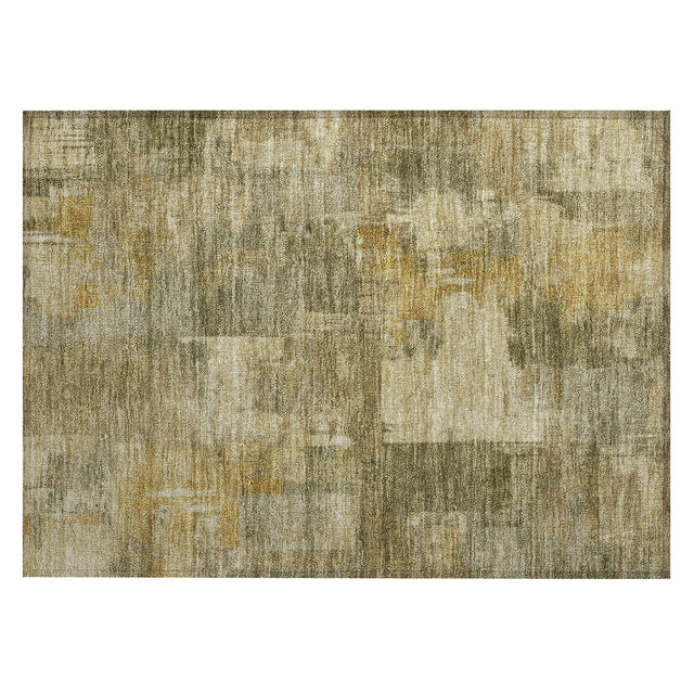 Addison Chantille ACN2069 Abstract Machine Made Transitional Khaki Rug