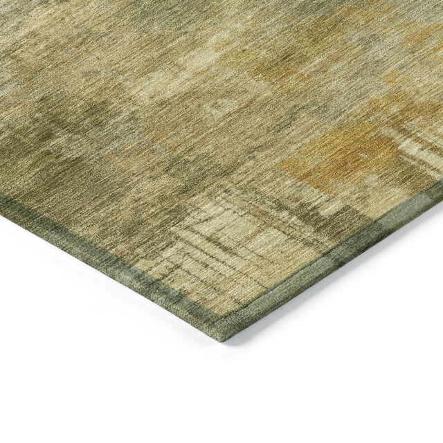 Addison Chantille ACN2069 Abstract Machine Made Transitional Khaki Rug