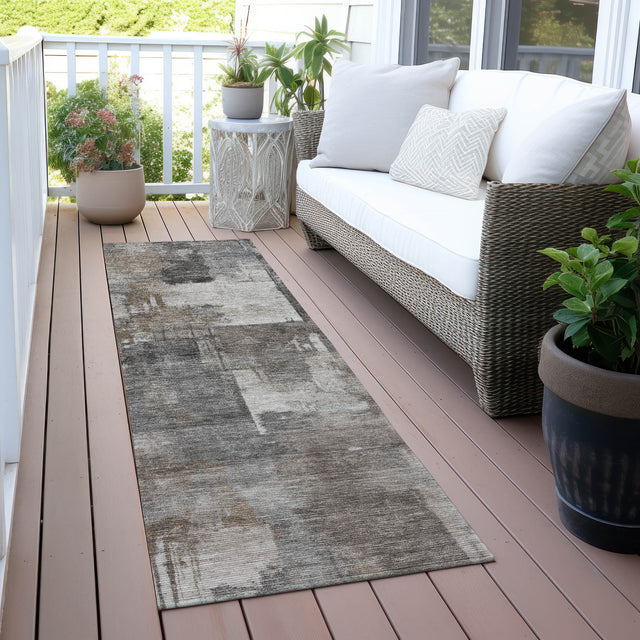 Addison Chantille ACN2069 Abstract Machine Made Transitional Pewter Rug