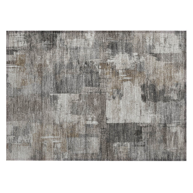 Addison Chantille ACN2069 Abstract Machine Made Transitional Pewter Rug