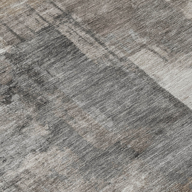 Addison Chantille ACN2069 Abstract Machine Made Transitional Pewter Rug