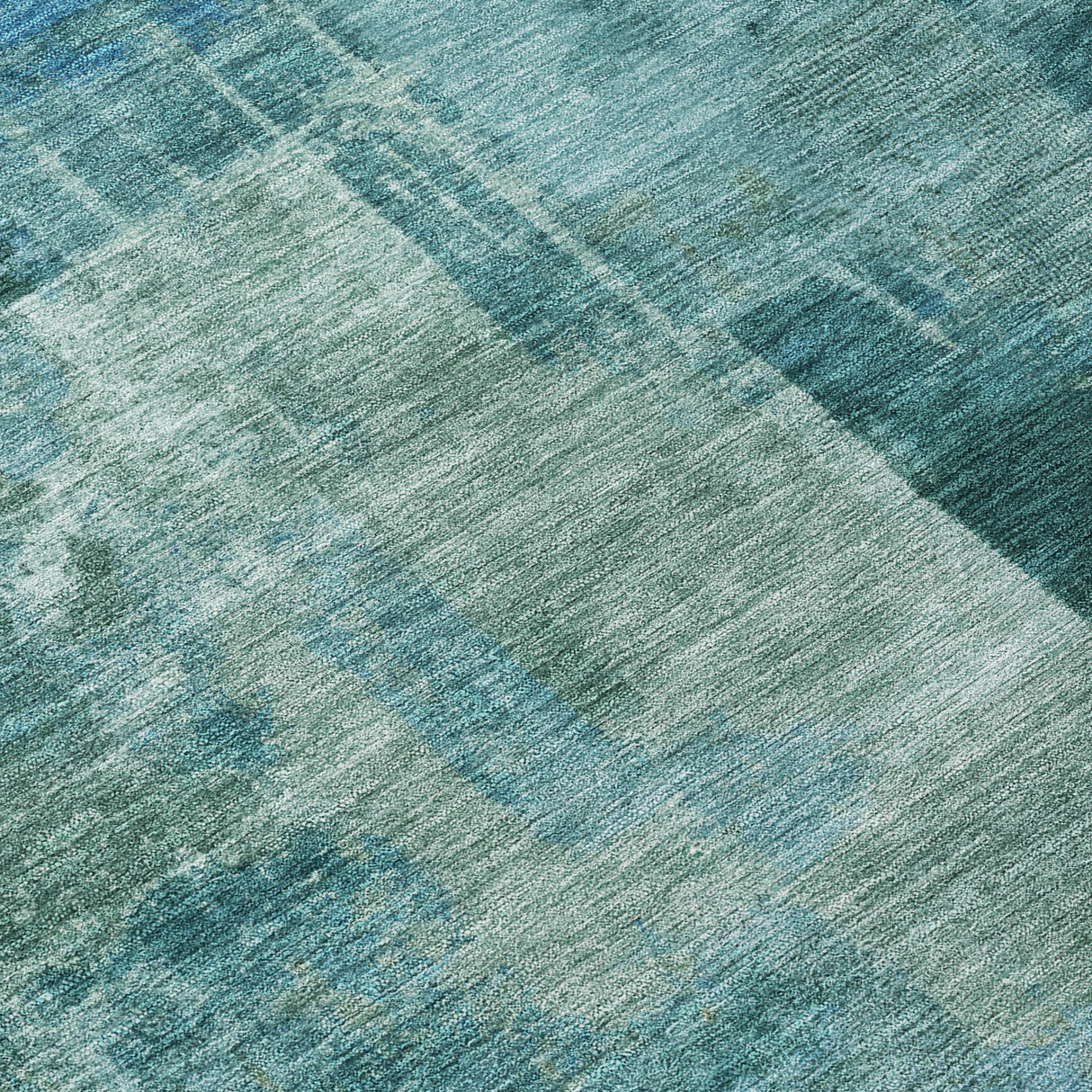 Addison Chantille ACN2069 Abstract Machine Made Transitional Teal Rug