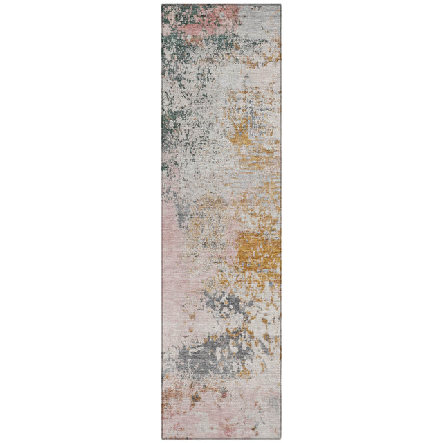 Addison Chantille ACN2070 Abstract Machine Made Transitional Pink Rug
