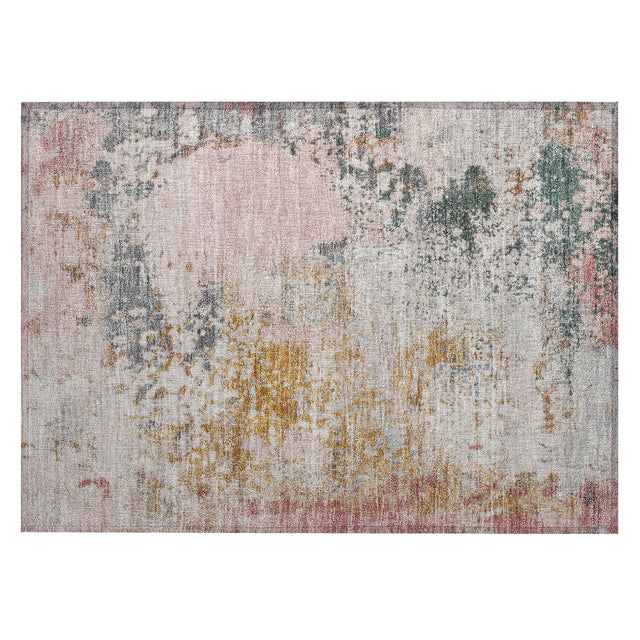 Addison Chantille ACN2070 Abstract Machine Made Transitional Pink Rug