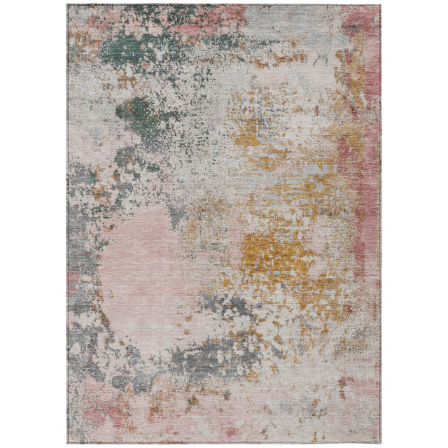 Addison Chantille ACN2070 Abstract Machine Made Transitional Pink Rug
