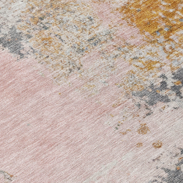 Addison Chantille ACN2070 Abstract Machine Made Transitional Pink Rug