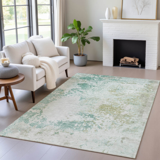 Addison Chantille ACN2070 Abstract Machine Made Transitional Putty Rug