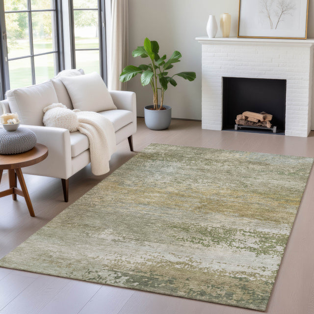 Addison Chantille ACN2071 Abstract Machine Made Transitional Beige Rug