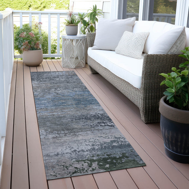 Addison Chantille ACN2071 Abstract Machine Made Transitional Pewter Rug