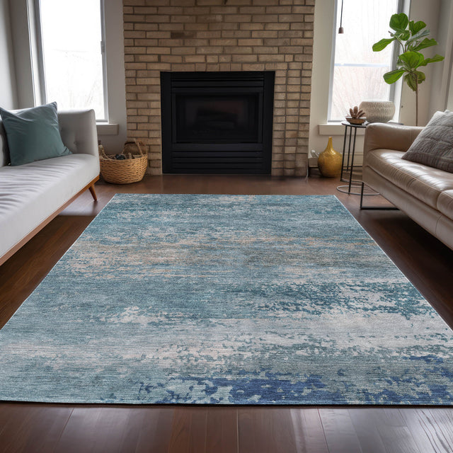 Addison Chantille ACN2071 Abstract Machine Made Transitional Sky Rug