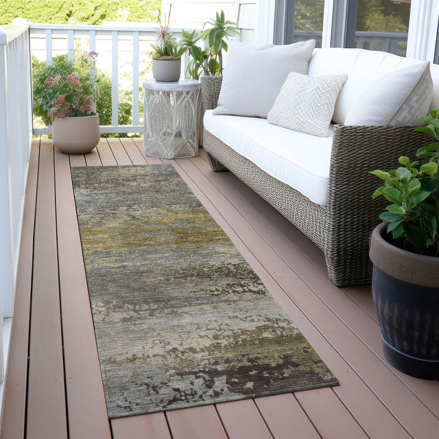 Addison Chantille ACN2071 Abstract Machine Made Transitional Taupe Rug