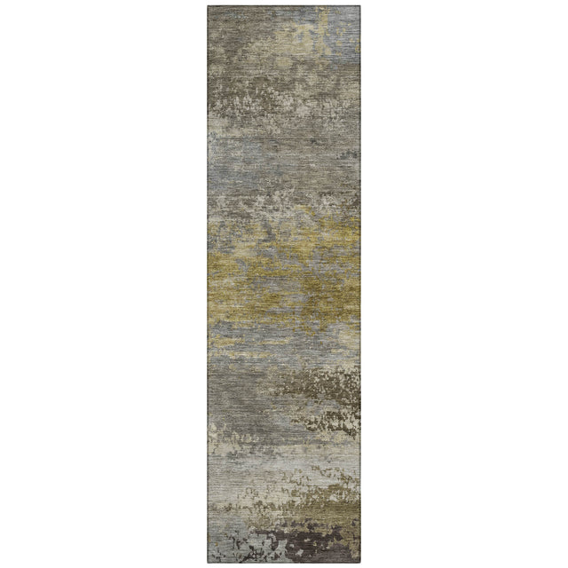 Addison Chantille ACN2071 Abstract Machine Made Transitional Taupe Rug