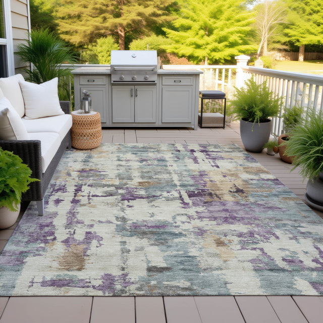 Addison Chantille ACN2072 Abstract Machine Made Transitional Linen Rug