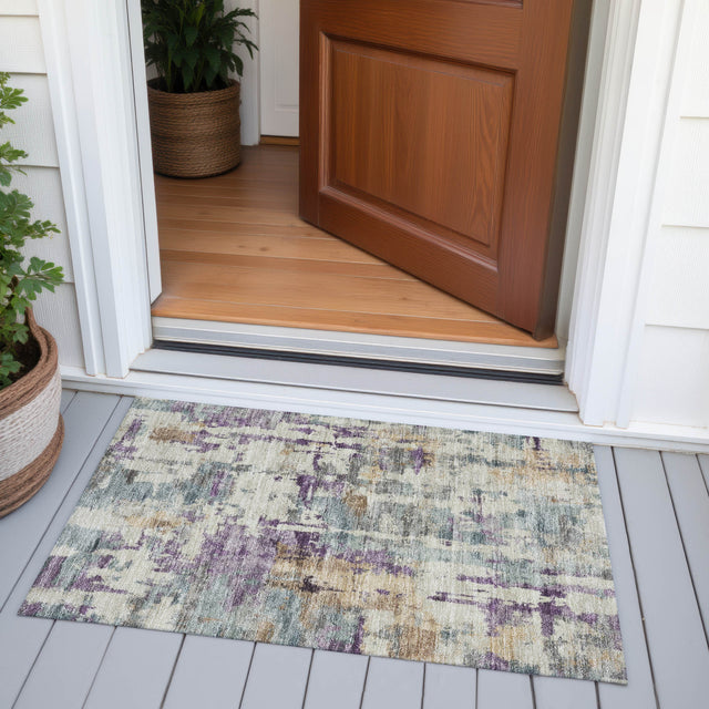 Addison Chantille ACN2072 Abstract Machine Made Transitional Linen Rug