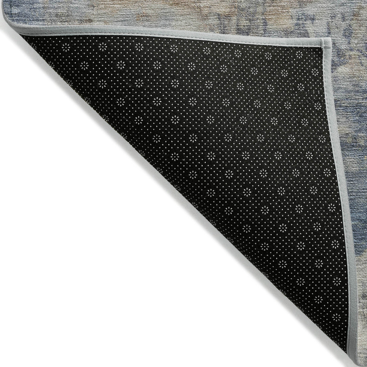Addison Chantille ACN2073 Abstract Machine Made Transitional Denim Rug