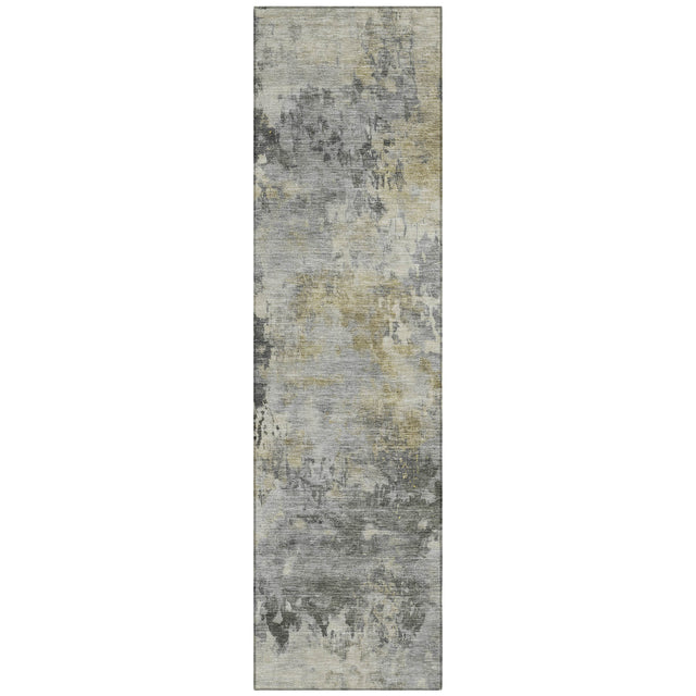 Addison Chantille ACN2073 Abstract Machine Made Transitional Pewter Rug