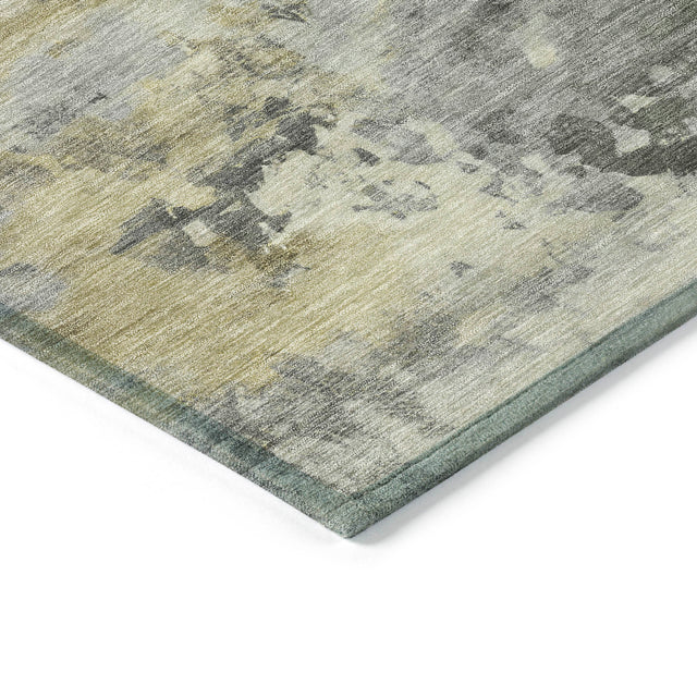 Addison Chantille ACN2073 Abstract Machine Made Transitional Pewter Rug