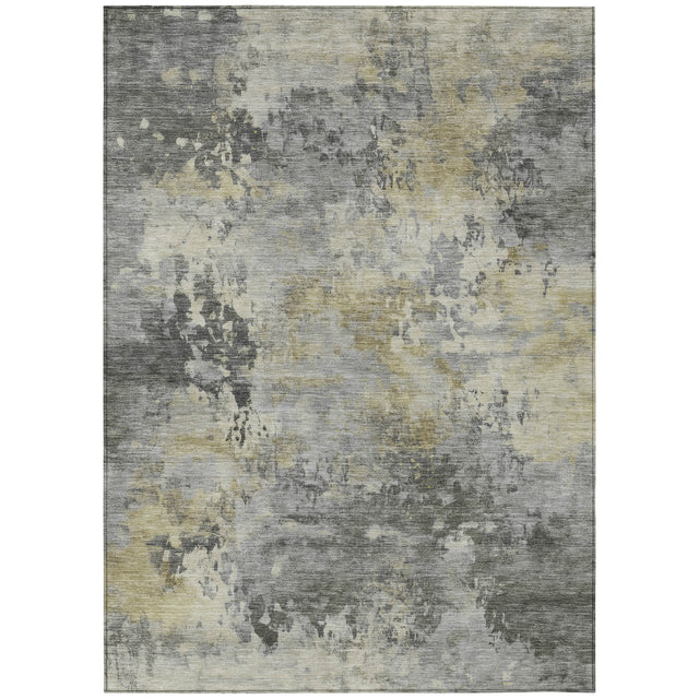 Addison Chantille ACN2073 Abstract Machine Made Transitional Pewter Rug