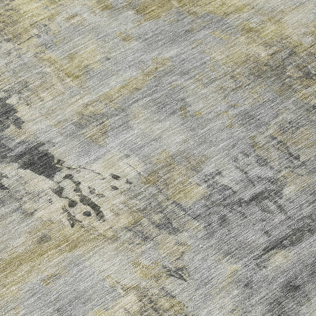 Addison Chantille ACN2073 Abstract Machine Made Transitional Pewter Rug