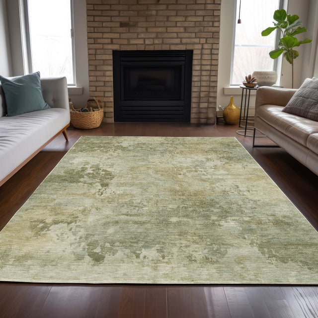 Addison Chantille ACN2073 Abstract Machine Made Transitional Sage Rug