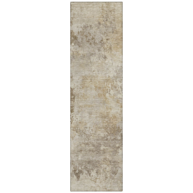 Addison Chantille ACN2073 Abstract Machine Made Transitional Tan Rug