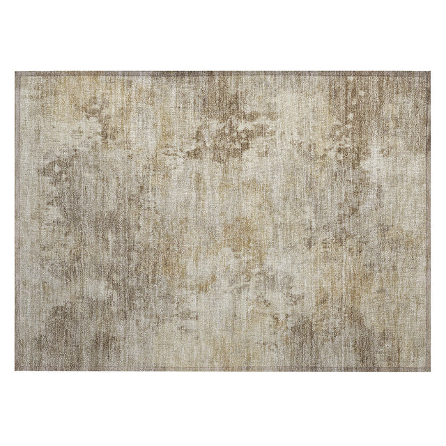 Addison Chantille ACN2073 Abstract Machine Made Transitional Tan Rug