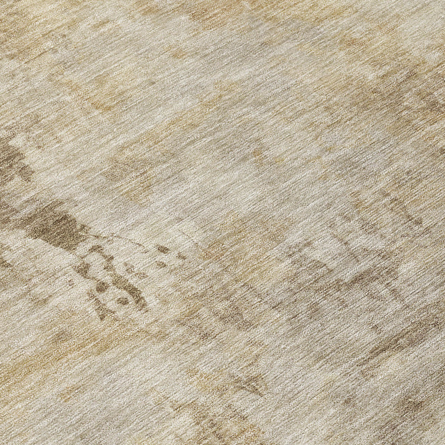 Addison Chantille ACN2073 Abstract Machine Made Transitional Tan Rug