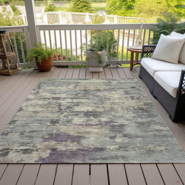 Addison Chantille ACN2074 Abstract Machine Made Transitional Sage Rug