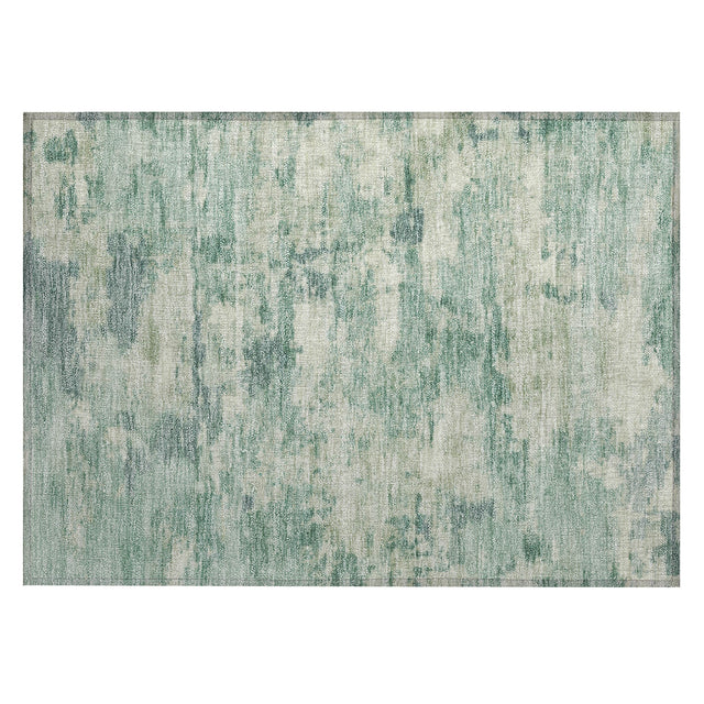 Addison Chantille ACN2074 Abstract Machine Made Transitional Teal Rug