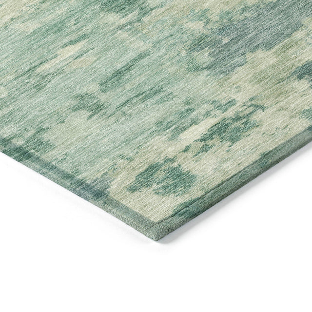 Addison Chantille ACN2074 Abstract Machine Made Transitional Teal Rug